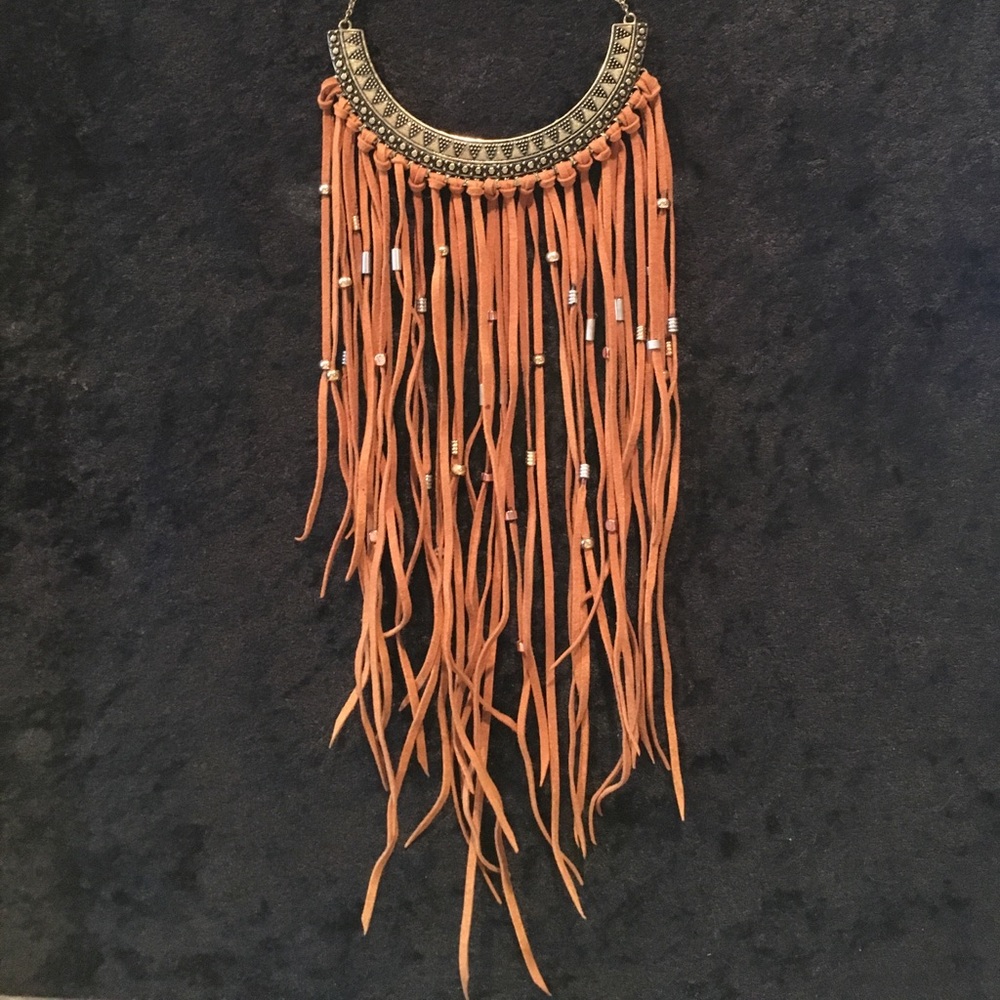 American Eagle suede necklace